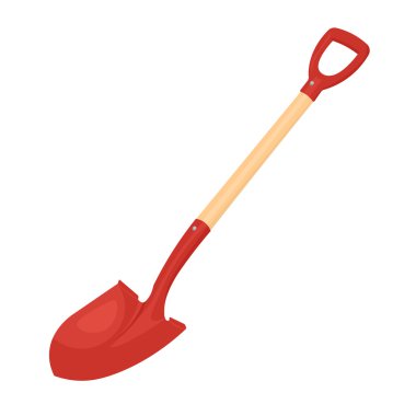 Yangın kürek vektör illüstrasyon beyaz bir arka plan üzerinde izole