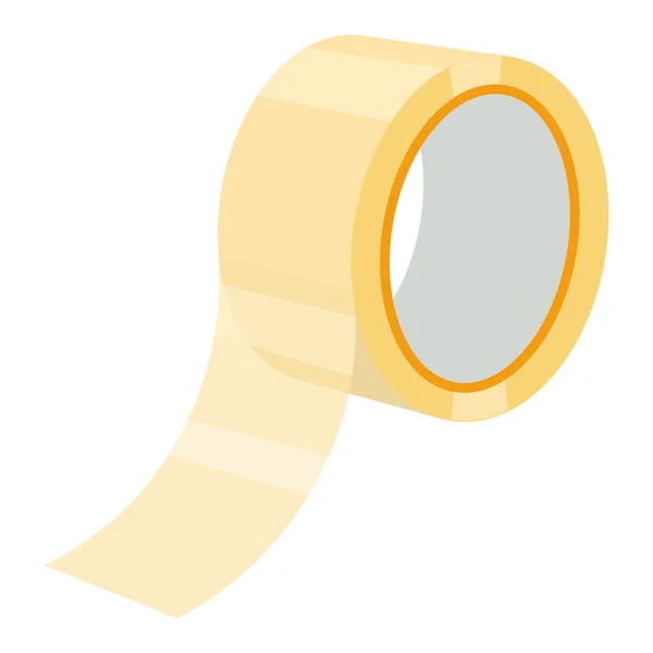 Adhesive Tape Vector Illustration Isolated White Background — Stock Vector