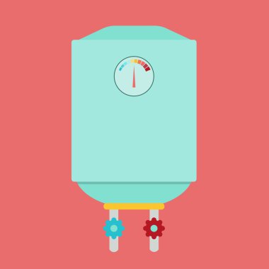 Kazan düz stil vektör illüstrasyon . Beyaz arka plan üzerinde kazan simgesi. Kazan izole vektör