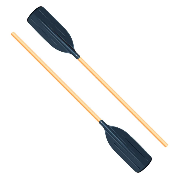 Beyaz bir arka plan üzerinde yalıtılmış iki kürek vektör çizimi
