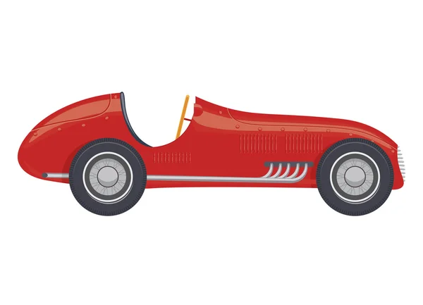 Vintage esporte corrida carro retro ilustração —  Vetores de Stock
