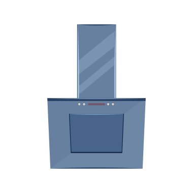 Mutfak açıcı kaput vektör çizimi beyaz arkaplanda izole edildi