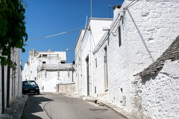 Alberobello Puglia Brindisi Italy July 2017 View Famous Village Typical — Foto de Stock