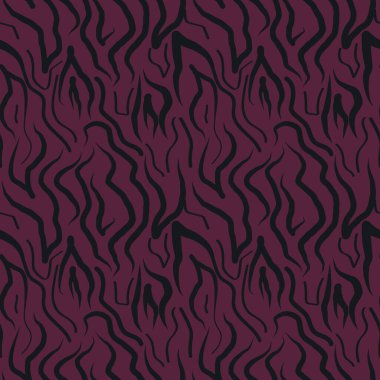 Kaplan uyumu. Yırtıcı, soyut, pürüzsüz desen. Hayvan şeritli bir arka plan. Paket tasarımı, etiket, baskı, tekstil, baskı için el yapımı dekoratif süsleme. Dekoratif arkaplan