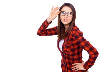 Düşünceli akıllı Güzellik. 