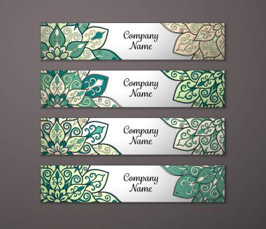 Afiş ile çiçek mandala kalıbı tanımlar