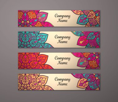 Afiş ile çiçek mandala kalıbı tanımlar