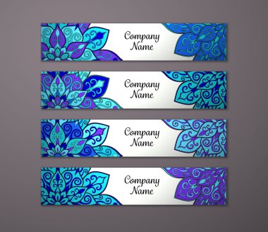 Afiş ile çiçek mandala kalıbı tanımlar