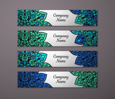 Afiş ile çiçek mandala kalıbı tanımlar