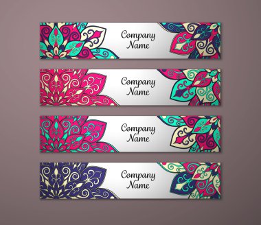 Afiş ile çiçek mandala kalıbı tanımlar