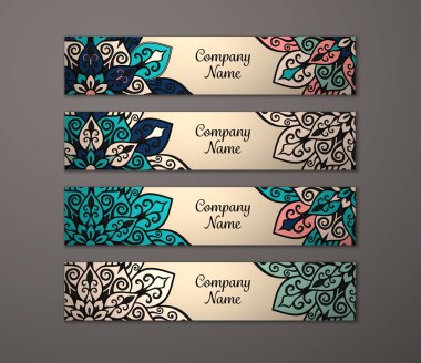 Afiş ile çiçek mandala kalıbı tanımlar