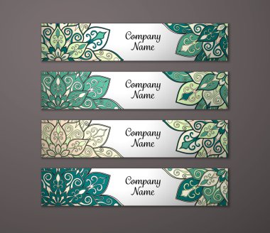 Afiş ile çiçek mandala kalıbı tanımlar