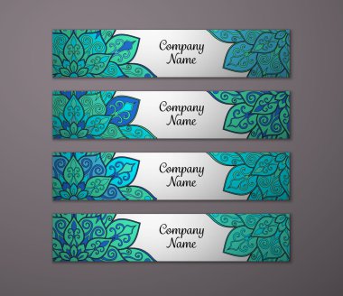 Afiş ile çiçek mandala kalıbı tanımlar