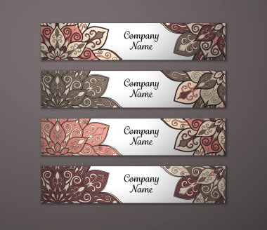 Afiş ile çiçek mandala kalıbı tanımlar