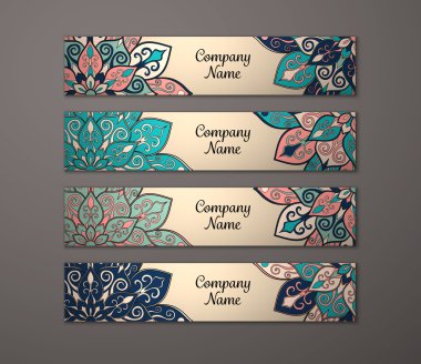 Afiş ile çiçek mandala kalıbı tanımlar