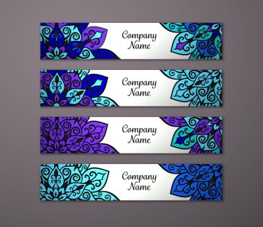 Afiş ile çiçek mandala kalıbı tanımlar