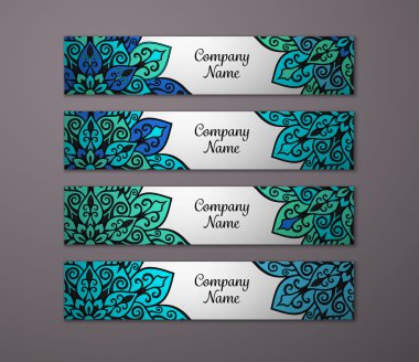 Afiş ile çiçek mandala kalıbı tanımlar