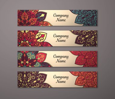 Afiş ile çiçek mandala kalıbı tanımlar