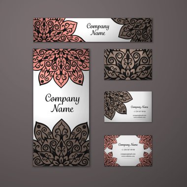 Mandala Şablonlar seti.