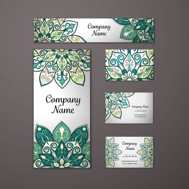 Mandala Şablonlar seti.