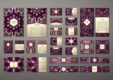 Büyük şablonları kümesi.