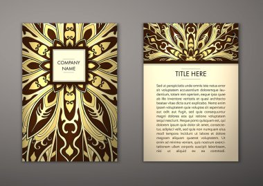 Çiçek mandala desenli el ilanı