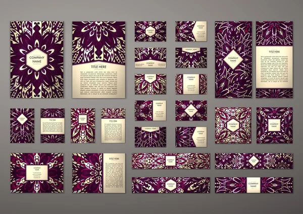 Büyük şablonları kümesi.