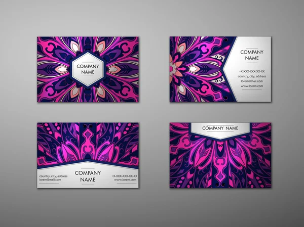 vektör vintage kartvizit set. 