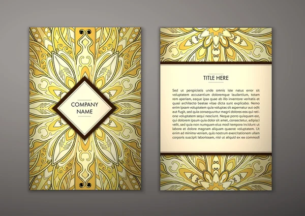 Çiçek mandala desenli el ilanı