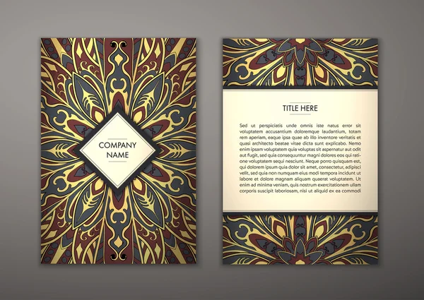 Çiçek mandala desenli el ilanı