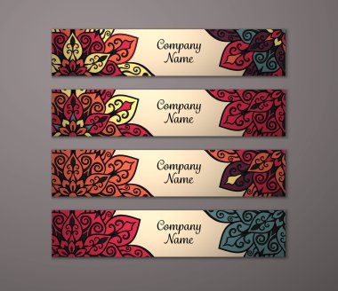 Afiş ile çiçek mandala kalıbı tanımlar