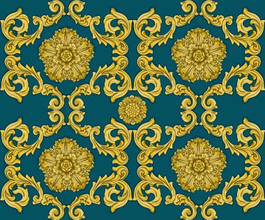 Pattern in Baroque Style clipart