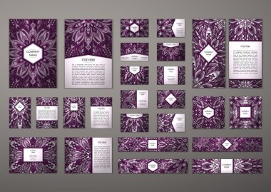 Büyük şablonları kümesi.