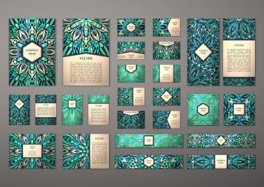 Büyük şablonları kümesi.