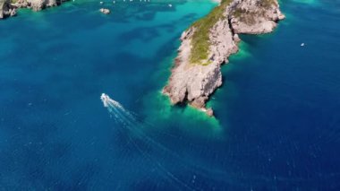 Turkuaz körfez hava görüntüsü.