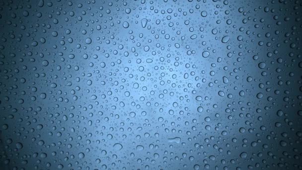 Water drops on glass. — Stock Video