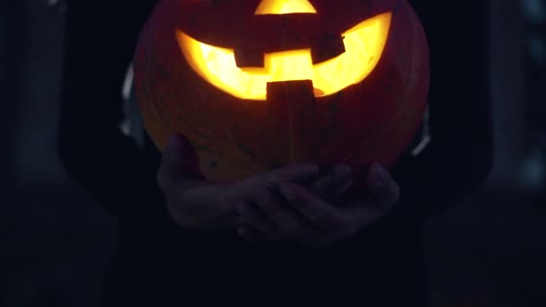 Portrait of a witch. — Stock Video