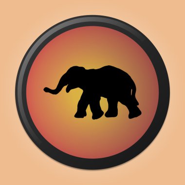 Fil kutsal kişilerin resmi. fil vektör