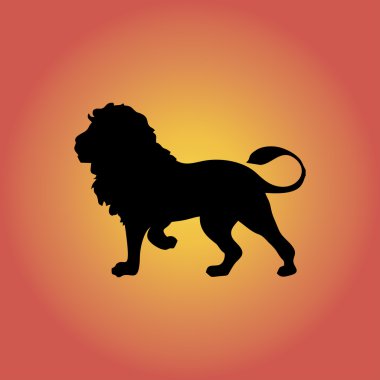 Aslan simgesi. Aslan vektör