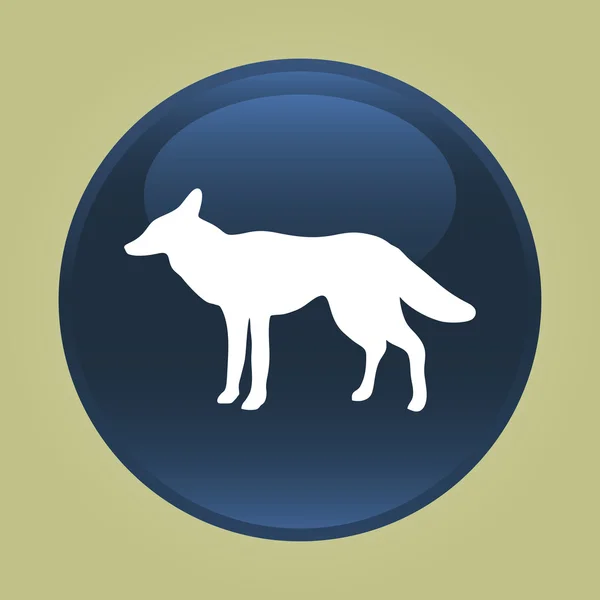 Fox Icon. vettore della volpe — Vettoriale Stock