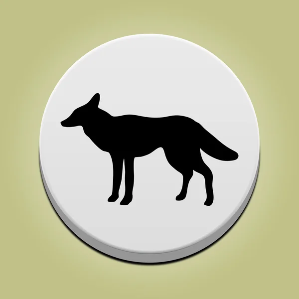 Fox Icon. vettore della volpe — Vettoriale Stock