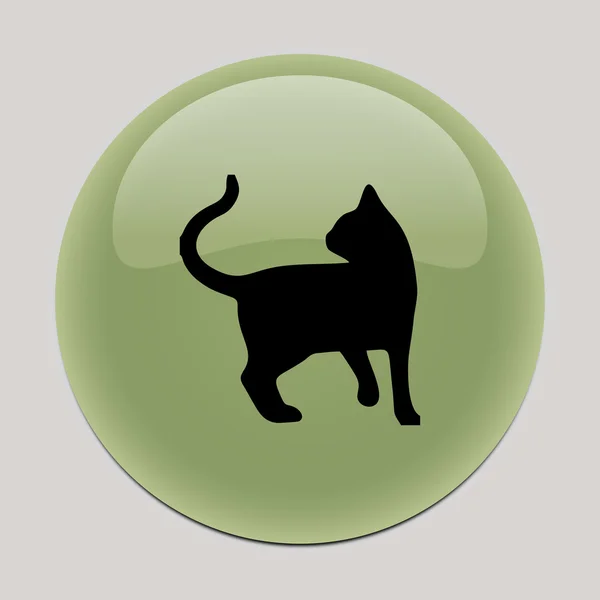 Macska ikonra. macska vektor — Stock Vector