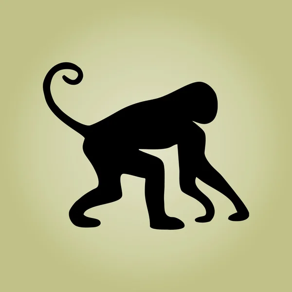 Icône de singe. vecteur singe — Image vectorielle