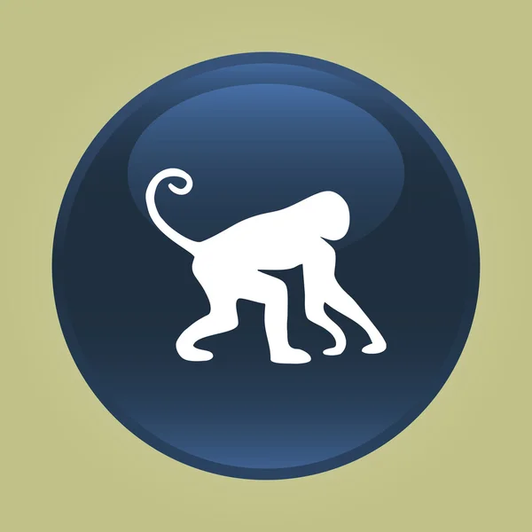 Icône de singe. vecteur singe — Image vectorielle