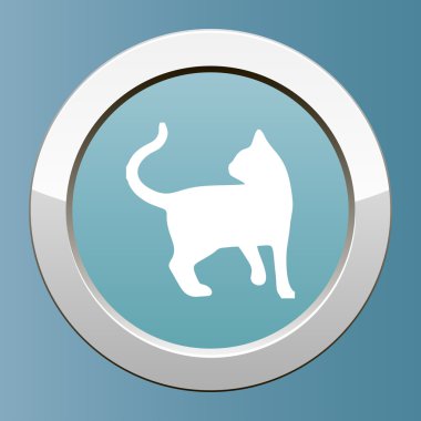 Kedi simgesi. kedi vektör