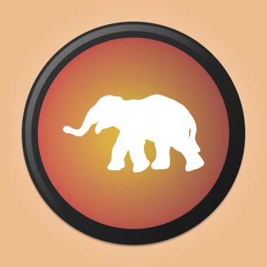 Fil kutsal kişilerin resmi. fil vektör