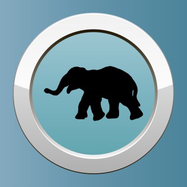 Fil kutsal kişilerin resmi. hayvan simgesi