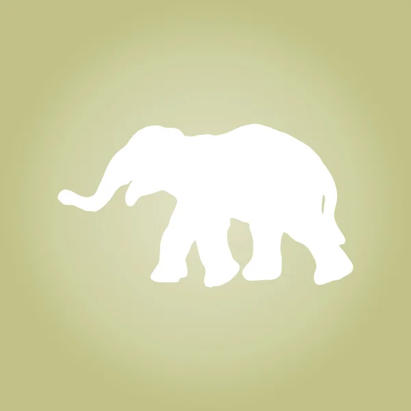 Elefante Icono. vector de elefante — Vector de stock