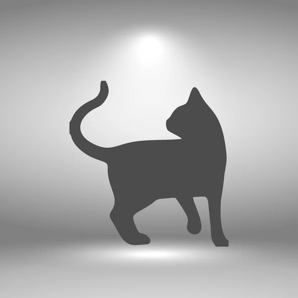 猫のアイコン。猫ベクトル — ストックベクタ