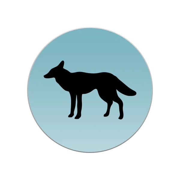 Fox pictogram. vector vos — Stockvector